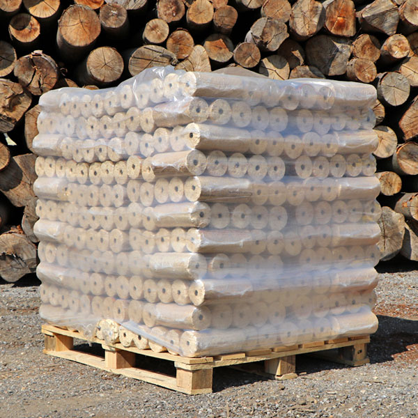 holzbriketts_rund_loch_palette Holzbriketts rund mit Loch Palette - Bild 1