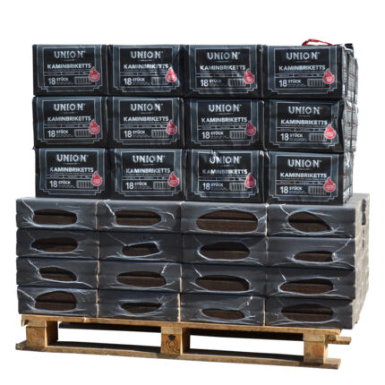 Palette 930 kg mit Pinikay Eiche und Braunkohle-Briketts