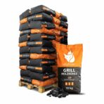 Gleichmäßige Hitze, wenig Asche – Profi-Grillkohle