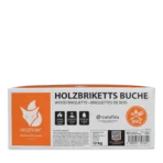 Buchen Nestro Briketts – 12 kg Box – Palette 81× (972 kg) - Bild 4