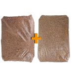 Träpellets Mix 6 mm – bok + ek – 64 × 15 kg (960 kg) - Bild 4