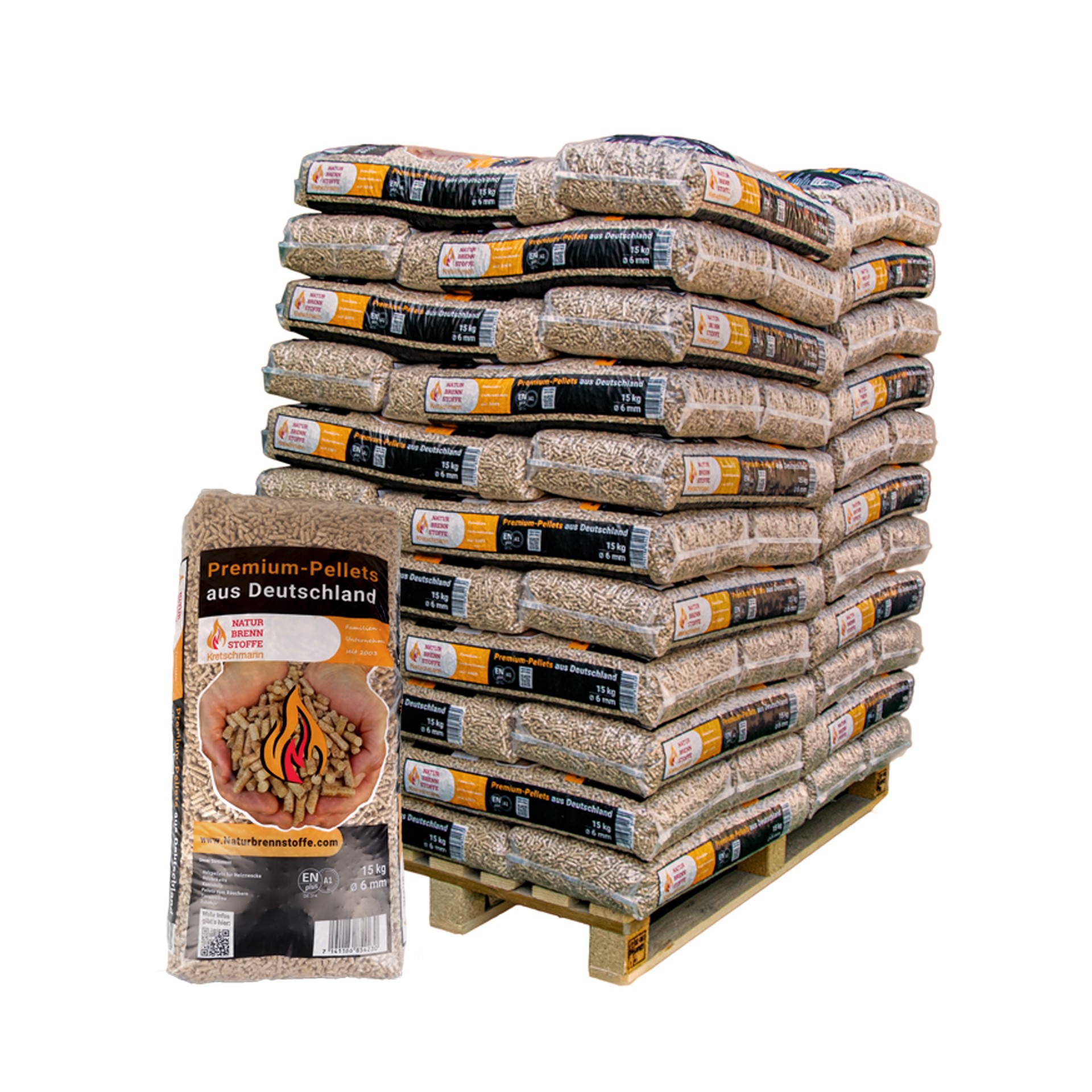 palette-960kg-pellets-enplusA1-zertifiziert-Marke_Naturbrennstoffe_aus-deutschland-kombo-deutschlandweit_1920x1920.jpg Träpellets ENplus A1 960 kg – Naturbränslen 6 mm barrved (64 x 15 kg Pall) - Bild 1